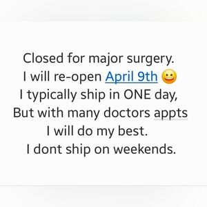 CLOSING FOR ABOUT 2 MONTHS